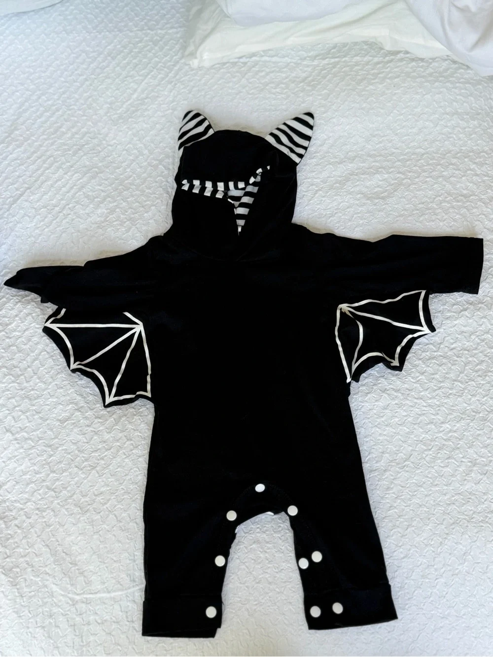 Black Bat Hooded Baby/Kids Costume Romper